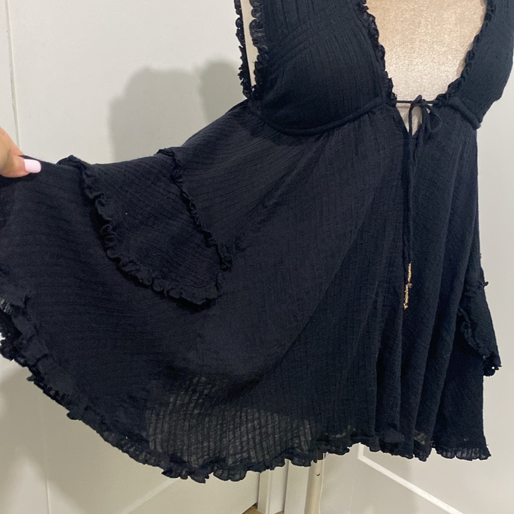Free People Antoinette Black Mini Dress |Size XS - Picture 13 of 13